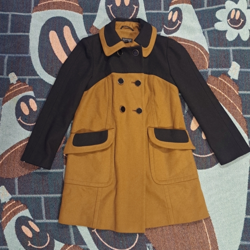 🌈TOPSHOP DOUBLE BREASTED COLOUR BLOCK JACKET-4